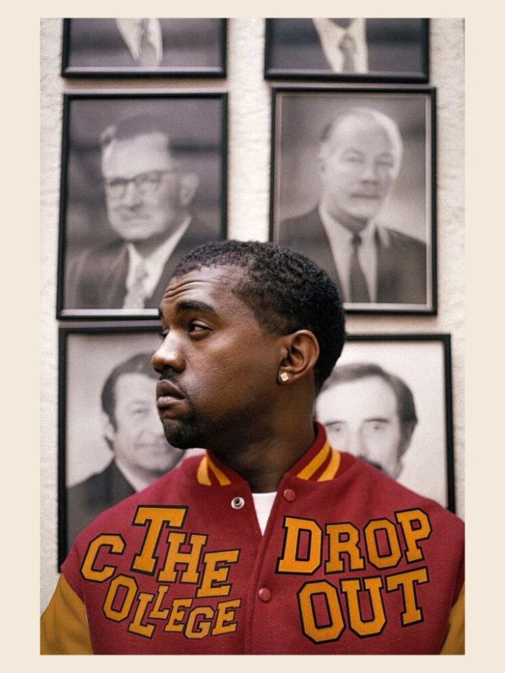 Kanye West College Dropout Varsity Jacket Poster_